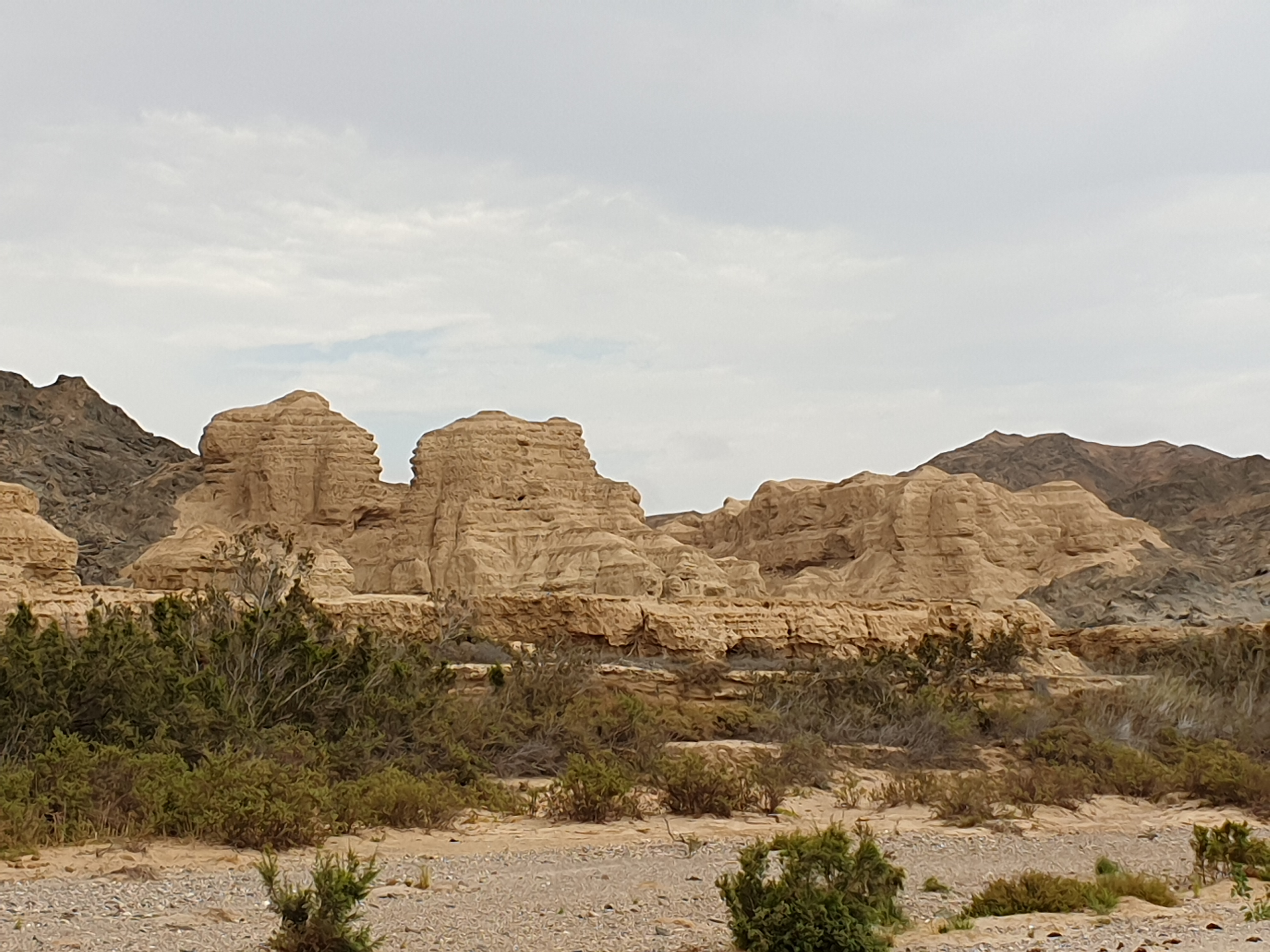 Chateau d'argile dans la vallée de l'Hoarusib, Parc National de la Côte des Squelettes, Namibie.